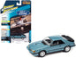 1986 Ford Mustang SVO Light Regatta Blue Metallic with Black Stripes "Classic Gold Collection" Series Limited Edition to 12768 pieces Worldwide 1/64 Diecast Model Car by Johnny Lightning