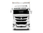Mitsubishi Fuso Super Great Transporter RHD (Right Hand Drive) "Liberty Walk LB-Trucks" White with Graphics 1/64 Diecast Model by GCD