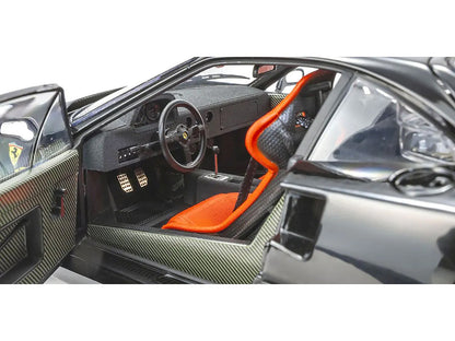Ferrari F40 Black 1/18 Diecast Model Car by Kyosho