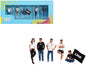 "Team Liberty Walk" 5 Piece Figure Set for 1/64 Scale Models by Mini GT