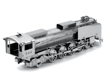 Model Kit Steam Locomotive #844 (Moderate Difficulty) Steel Model by Metal Earth