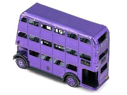 Model Kit Knight Bus Purple "Harry Potter and the Prisoner of Azkaban" (2004) Movie (Moderate Difficulty) Steel Model by Metal Earth