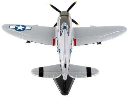 Republic P-47 Thunderbolt Fighter Aircraft "Kansas Tornado II" United States Army Air Force 1/100 Diecast Model Airplane by Postage Stamp