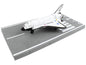 NASA "Discovery" Space Shuttle White "United States" with Runway Section Diecast Model Airplane by Runway24