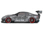 2020 Nissan GT-R (R35) RHD (Right Hand Drive) with Liberty Walk 2.0 Body Kit Dark Silver "Catalogue Design" 1/18 Diecast Model Car by Solido
