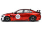 2022 Alfa Romeo Giulia GTAm #99 Red Metallic with Black Top and Italian Flag Stripes "Mugello 1969" Livery "Competition" Series 1/18 Diecast Model Car by Solido