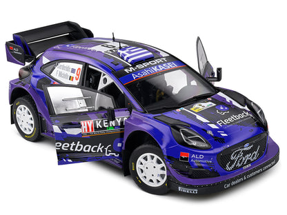 Ford Puma Rally1 Hybrid #9 Jourdan Serderidis - Frederic Miclotte "Safari Rally Kenya" (2022) "Competition" Series 1/18 Diecast Model Car by Solido