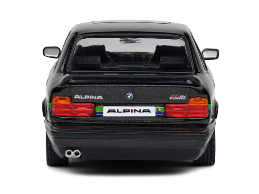1994 BMW E34 Alpina B10 BiTurbo Black Metallic with Green Graphics 1/43 Diecast Model Car by Solido