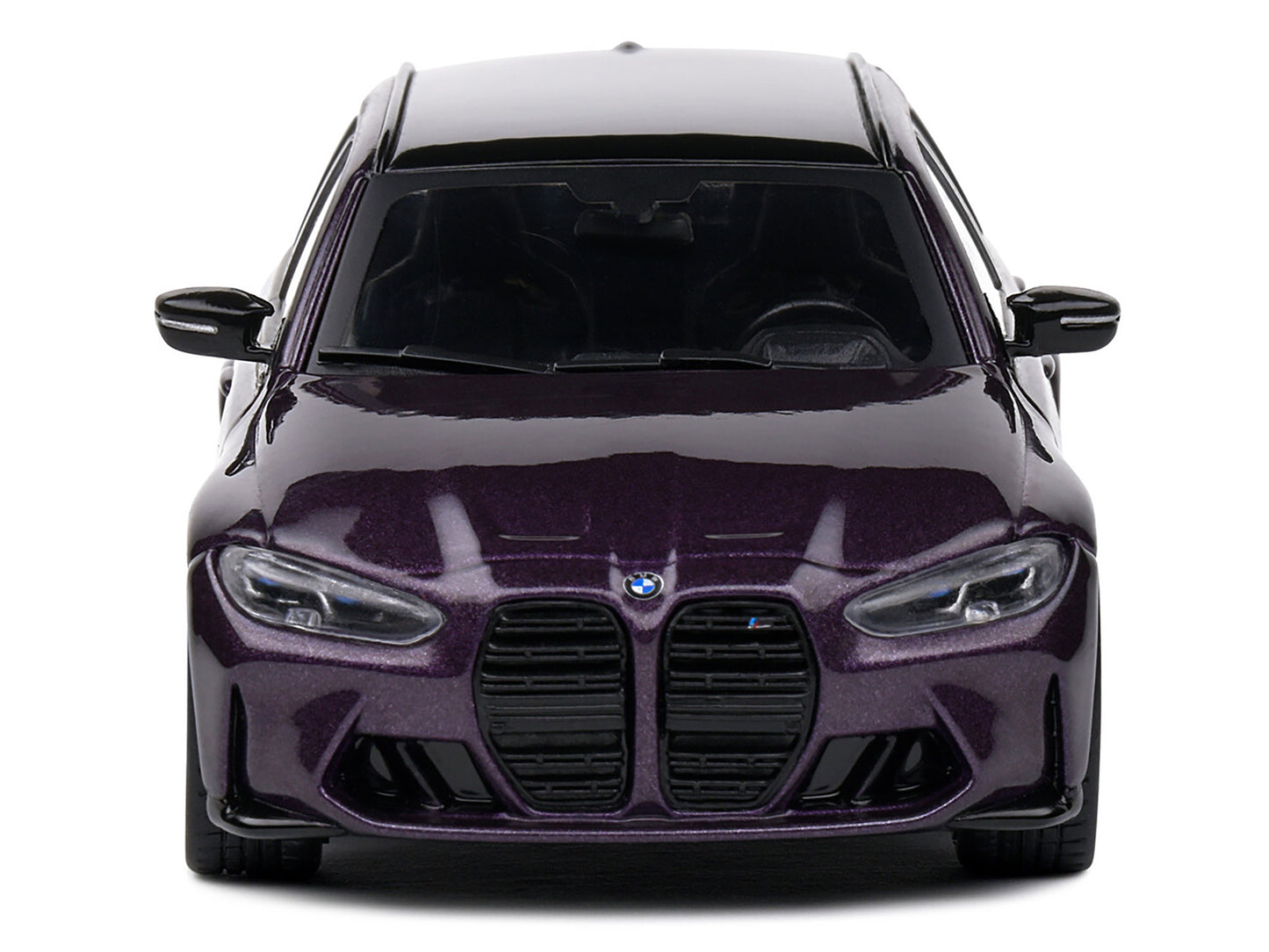 2023 BMW M3 Touring (G81) Competition Daytona Violet Metallic with Black Top 1/43 Diecast Model Car by Solido