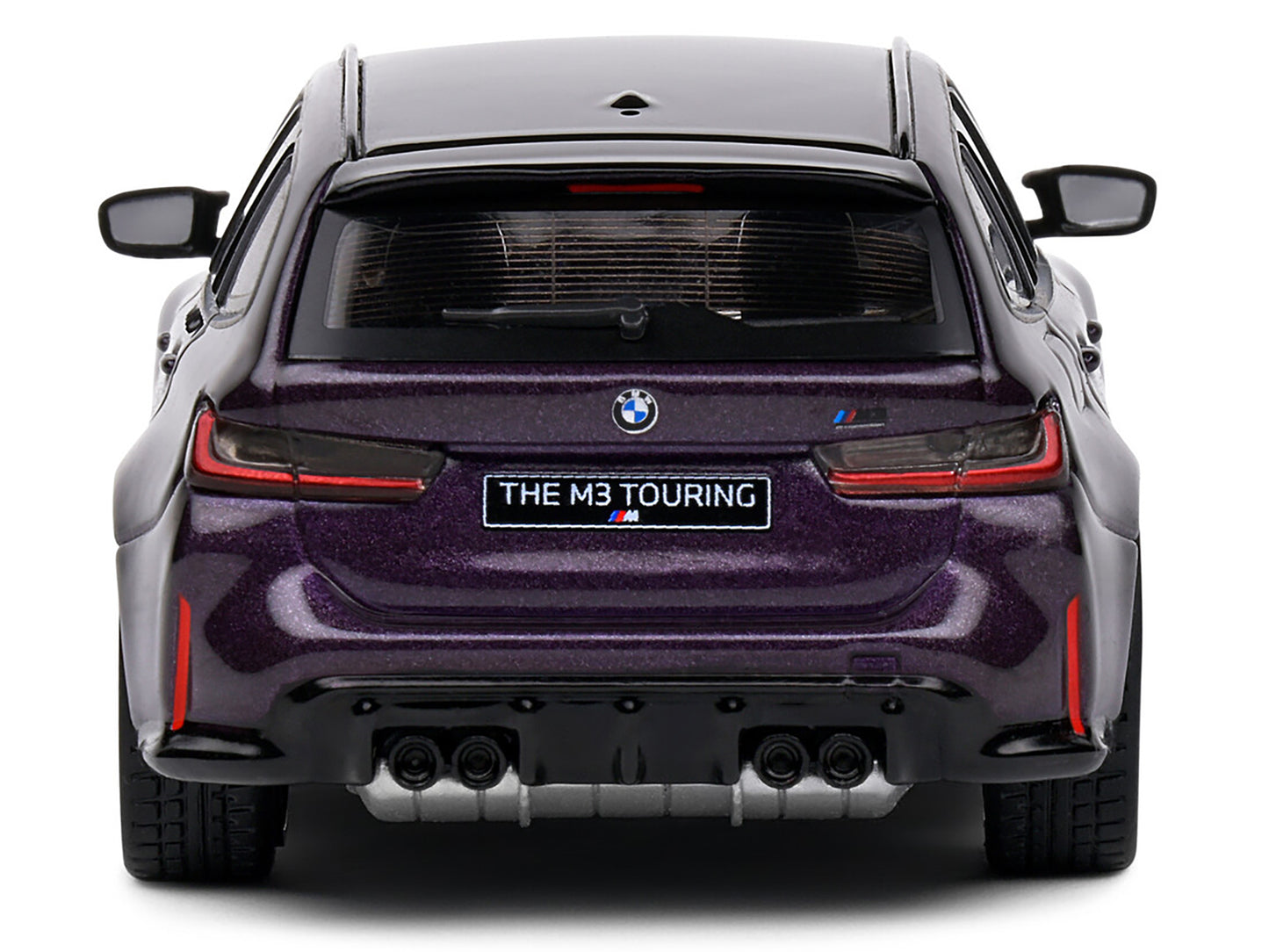 2023 BMW M3 Touring (G81) Competition Daytona Violet Metallic with Black Top 1/43 Diecast Model Car by Solido