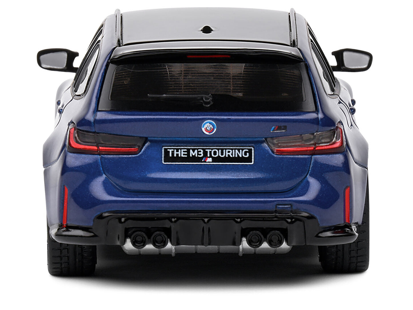 2023 BMW M3 Touring (G81) Competition San Marino Blue Metallic with Black Top 1/43 Diecast Model Car by Solido