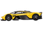 Aston Martin Valkyrie Cosmopolitan Yellow Metallic and Carbon 1/18 Model Car by Top Speed