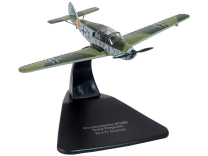 Messerschmitt Bf 108/Nord Pingouin War Plane NJ-C11 Duxford "Oxford Aviation" Series 1/72 Diecast Model Airplane by Oxford Diecast