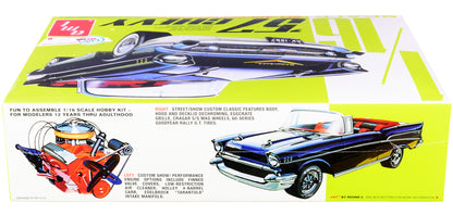 Skill 3 Model Kit 1957 Chevrolet Bel Air Convertible 2-in-1 Kit 1/16 Scale Model by AMT