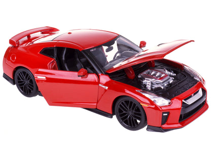 2017 Nissan GT-R R35 Red 1/24 Diecast Car Model by BBurago