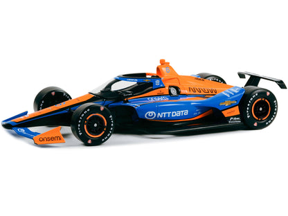 Dallara IndyCar #6 Felix Rosenqvist "NTT DATA" Arrow McLaren "NTT IndyCar Series" (2023) 1/18 Diecast Model Car by Greenlight
