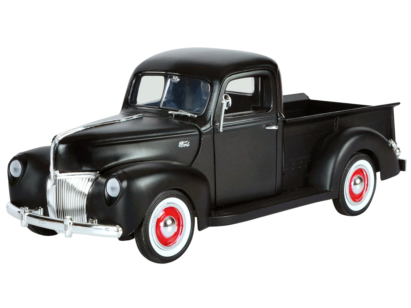 1940 Ford Pickup Matt Black 1/18 Diecast Model Car by Motormax