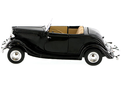 1934 Ford Coupe Convertible Black 1/24 Diecast Model Car by Motormax