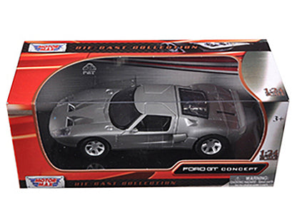 Ford GT Silver 1/24 Diecast Car Model by Motormax