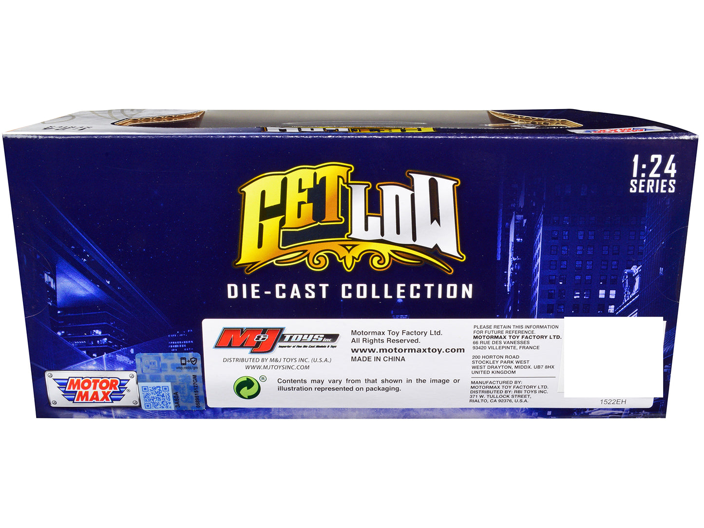 1957 Chevrolet 3100 Stepside Pickup Truck Lowrider Turquoise Metallic and White with White Interior "Get Low" Series 1/24 Diecast Model Car by Motormax