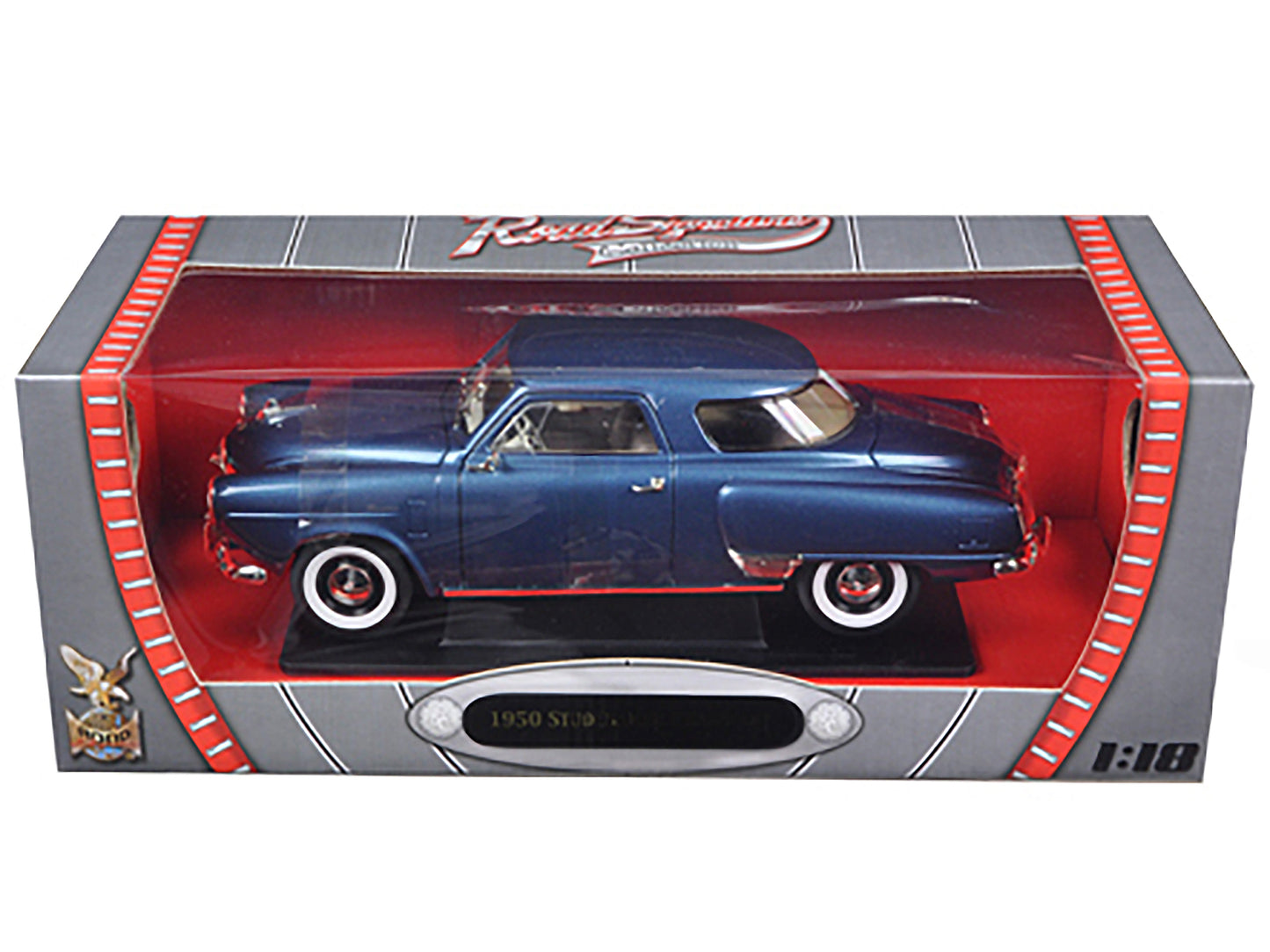 1950 Studebaker Champion Blue Metallic 1/18 Diecast Model Car by Road Signature