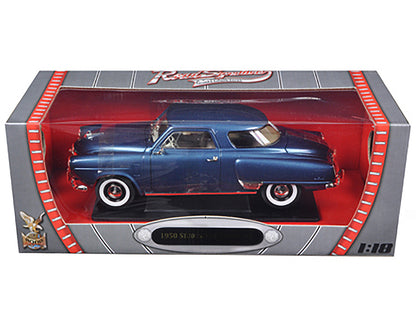 1950 Studebaker Champion Blue Metallic 1/18 Diecast Model Car by Road Signature